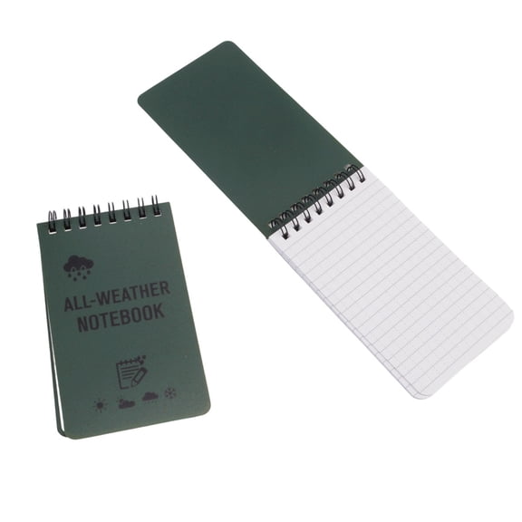 All Weather Waterproof Notebook,Portable Pocket Size Coil Notebook for Outdoor Use