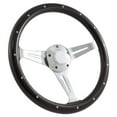thumbnail image 1 of All Years Flaming River - Ford Splines 14" Wood Billet Polished Steering Wheel Set Adapter &amp; Horn, 1 of 1