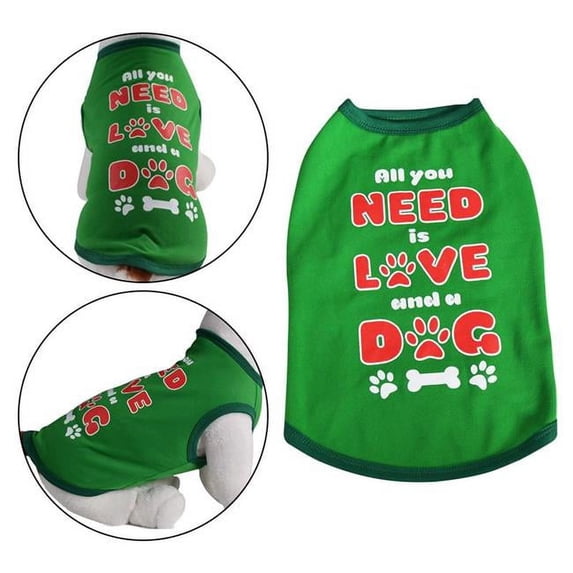 All You Need Dog Green Shirt - Large