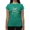 thumbnail image 1 of Christmas Frogtown Hollow Waterville Sign Women's T-shirt, 1 of 3