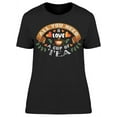 thumbnail image 1 of All You Need Is Love And A Tea T-Shirt Women -Image by Shutterstock, Female x-Large, 1 of 2