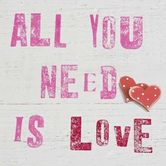 All You Need Is Love Canvas Art - Howard Shooter (24 x 24)