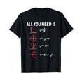 thumbnail image 1 of All You Need Is Love Math Valentines Day Mathematics Teacher Men Women T-Shirt, 1 of 5