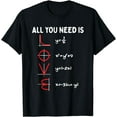 thumbnail image 1 of All You Need Is Love Math Valentines Day Mathematics Teacher T-Shirt, 1 of 4