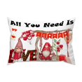 All You Need is Love Buffalo Plaid XOXO Lumbar Throw Pillow Cover
