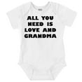 thumbnail image 1 of All You Need is Grandma Cute Grandkid Romper Boys or Girls Infant Baby Brisco Brands NB, 1 of 6