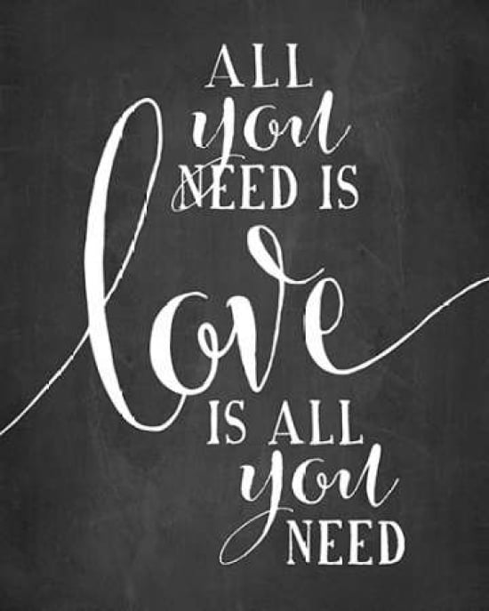All You Need is Love Canvas Art - Amy Cummings (24 x 30)