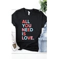 thumbnail image 1 of All You Need is Love Graphic Tee T-Shirt PLUS, 1 of 6