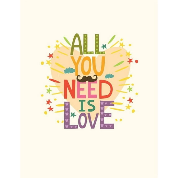 All You Need is Love : Happy Valentine's Day Quotes Coloring Book (Paperback)