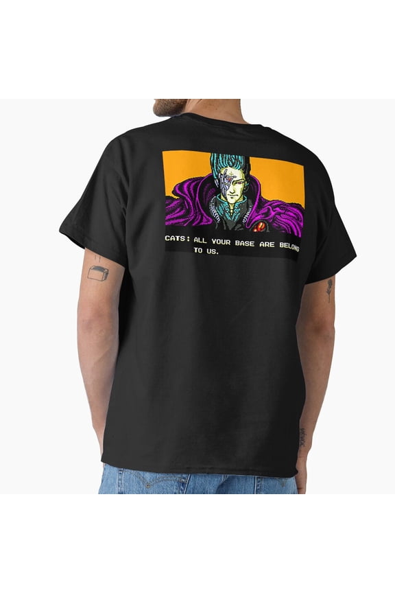 All Your Base Are Belong To Us Zero Wing Classic Arcade Meme Unisex T-Shirt, up to size 5XL