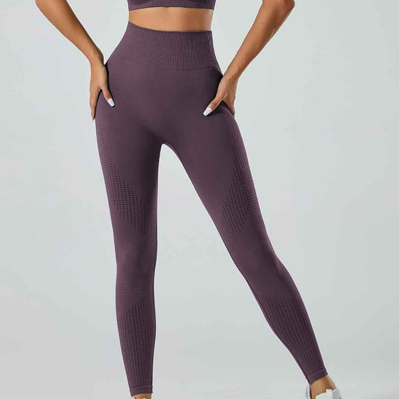 All Your Basics AXXD Purple Workout Leggings Women Summer Seamless Butt Lifting Running Printing Elasticity Leggings Yoga Pants
