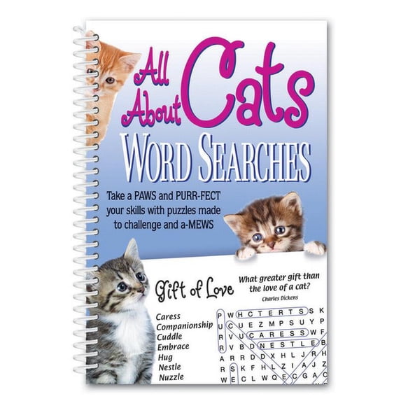 All about Cats Word Searches, (Spiral-Bound)