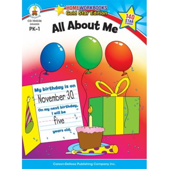 Pre-Owned All about Me, Grades Pk - 1: Gold Star Edition Volume 1 (Paperback) 1604187670 9781604187670