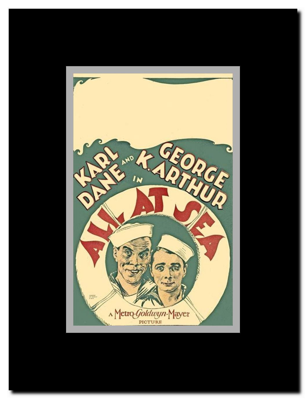 All at Sea Framed Movie Poster