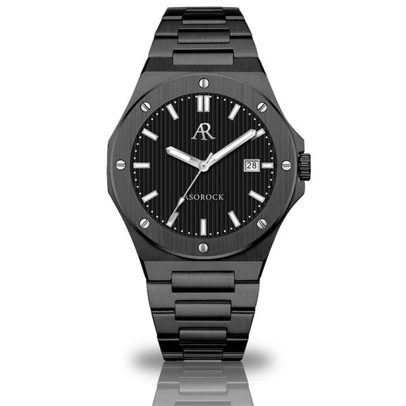 Asorock Watches | All black Mansa | 42 mm homage mens watch | stainless steel