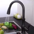 thumbnail image 1 of All-copper Drawing Kitchen Cold and Hot Water Faucet Universal Rotary Flume,Black E, 1 of 4