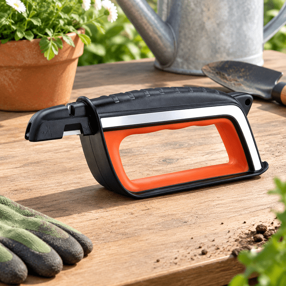 All-in-1 Manual Sharpener for Lawn Mower,, and Edged Garden Tools