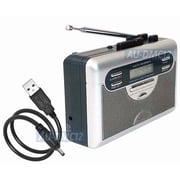 All-in-1 Retro Cassette Player AM FM Radio Audio Recorder With Digital Clock Timer