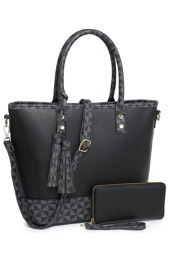 All in Black Tote Bag