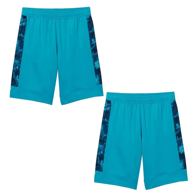 All in Motion Boys' Basketball Shorts, Turquoise Small (6/7), 2