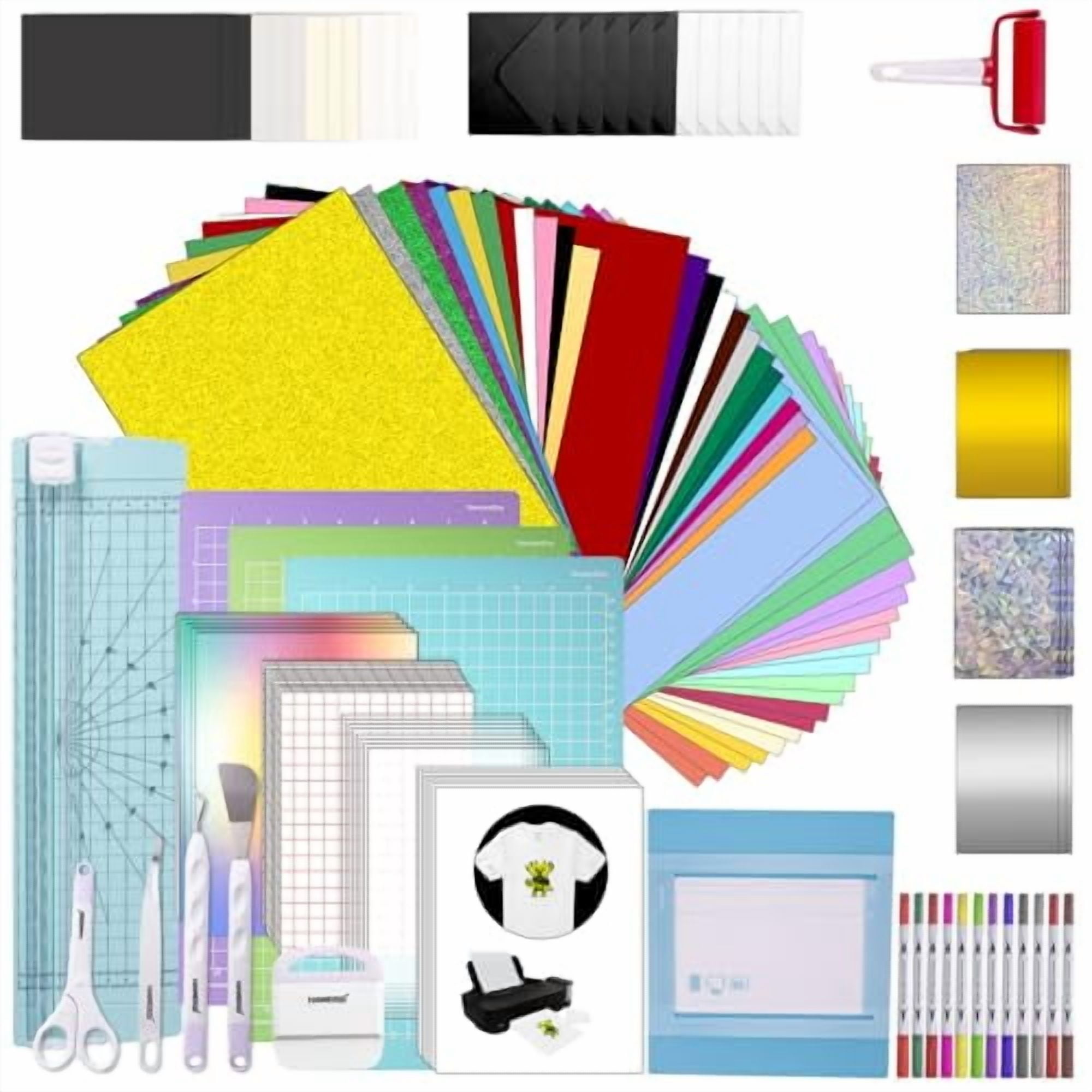 All-in-One Accessories Bundle for Cricut Joy Xtra Machine,134pcs Starter Kit with 8.5in x 12in Xtra Size Tools,Supplies and Everything Material You Need for Beginners,Professionals$$