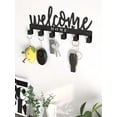 thumbnail image 1 of All-in-One Adhesive Wall Organizer: Key Holder, Hat Rack & Towel Hooks for Entryway, Kitchen, Bathroom - Modern, No-Drill Storage Solution, 1 of 7