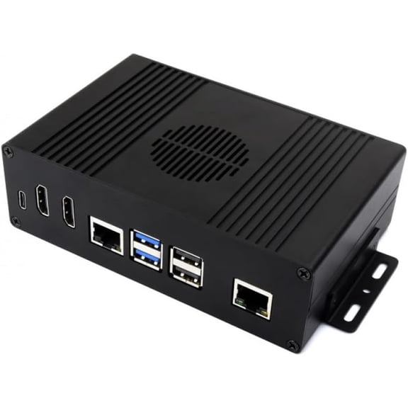 All-in-One Aluminum Mini PC Case Kit with PCIe Expansion Options for Development Boards, Compatible with 5 SKU-27831