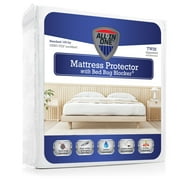 All-in-One Bed Bug Blocker Waterproof Zippered Mattress Protector, Twin