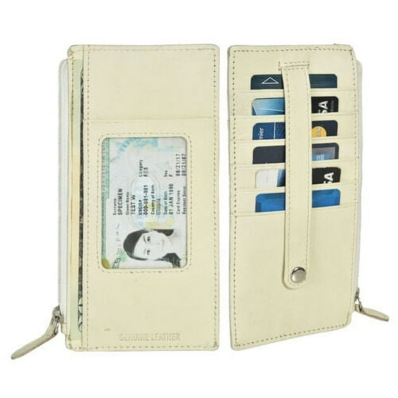 All in One Card Case Holder Slim Wallet With Strap Protection by Leatherboss