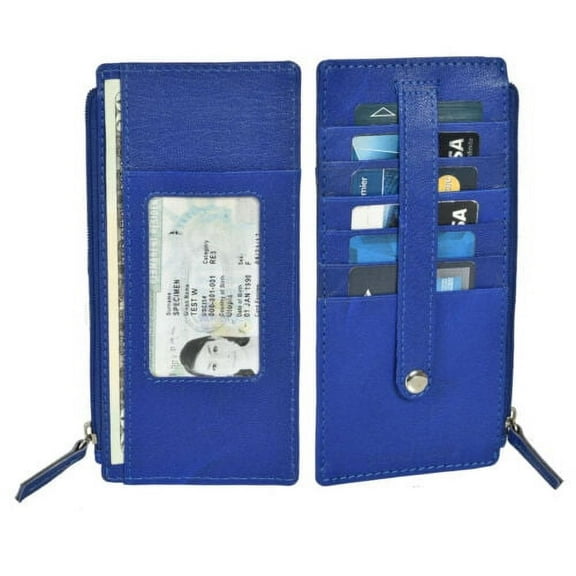 All in One Card Case Holder Slim Wallet With Strap Protection by Leatherboss