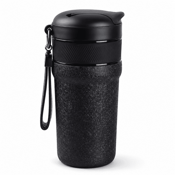 Electric All-in-One Coffee Maker and Grinder, 350ml Portable Travel Brewer with 304 Stainless Steel Filter, USB Rechargeable Bean Grinder for Car, Camping, and Office