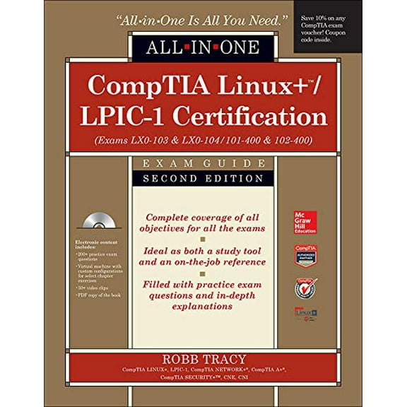 Pre-Owned Comptia Linux+/Lpic-1 Certification All-In-One Exam Guide (Exams Lx0-103 & Lx0-104/101-400 & 102-400) (Hardcover) 0071841687 9780071841689