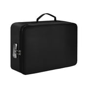 All - in - One Fireproof Lockable Box: Document Organizer with Water Resistance and Privacy Feature(black)