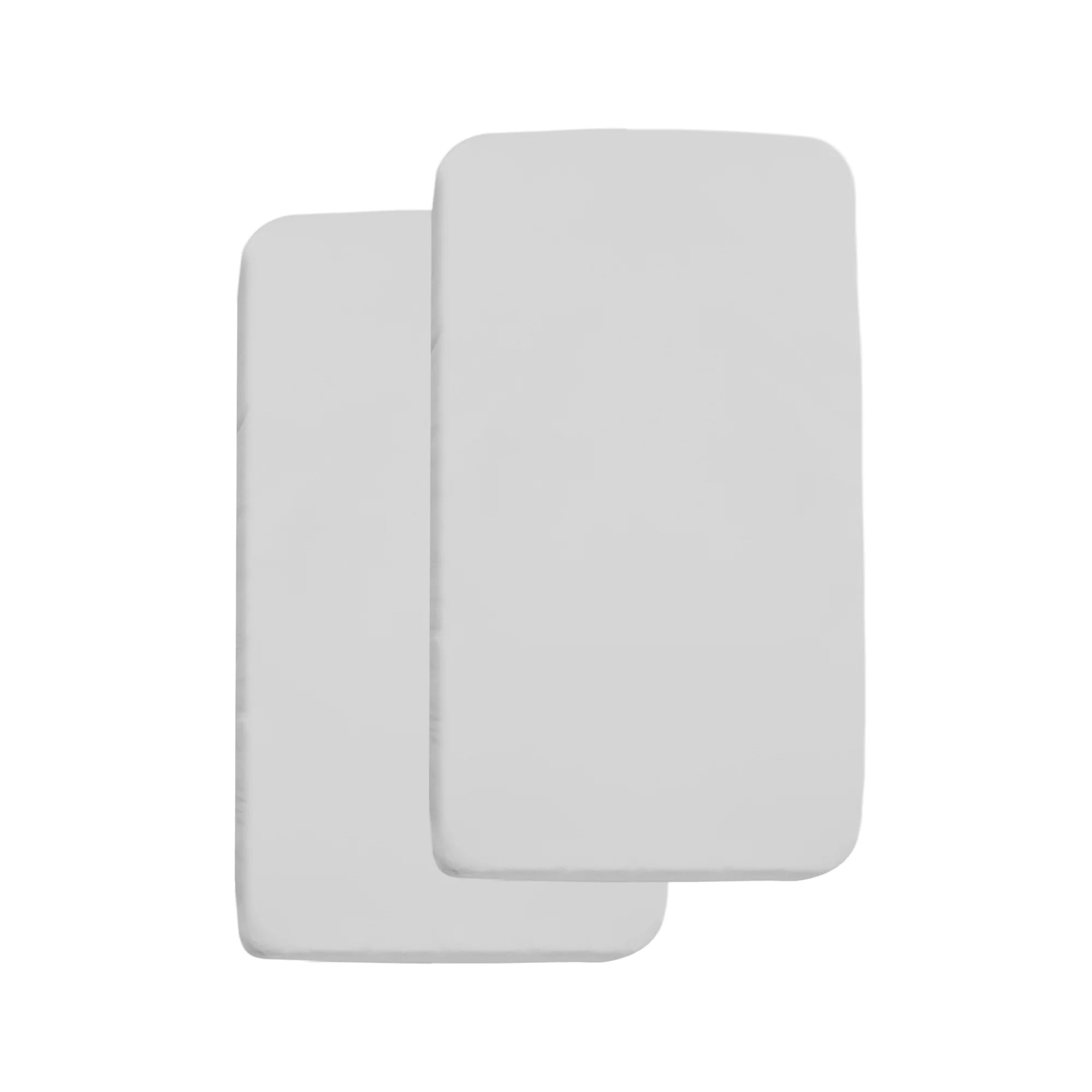 Gray Polyester Microfiber Toddler Cradle Mattress Cover Set