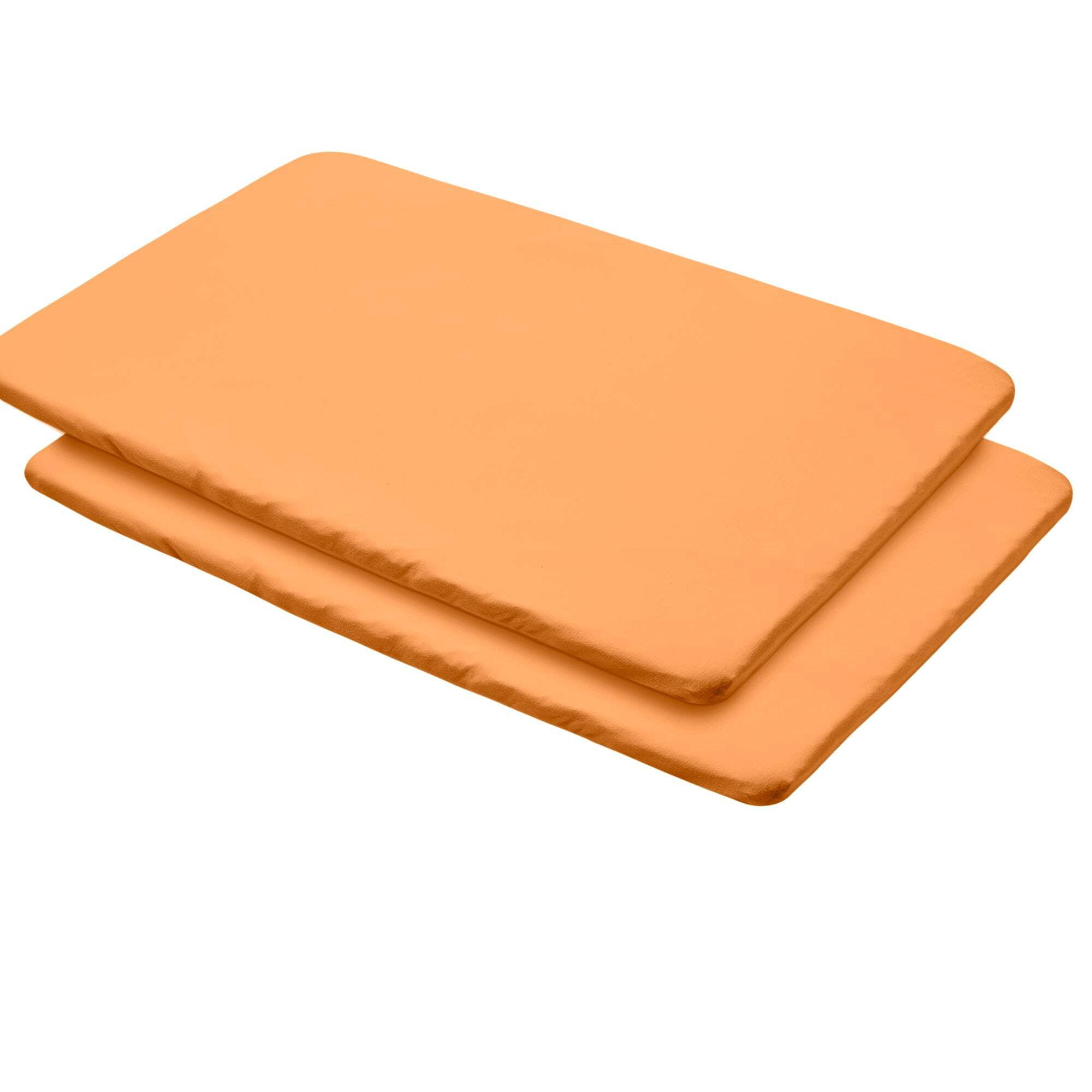 BreathableBaby All-in-One Fitted Sheet Waterproof Cover, For 39" x 27"/99 x 69 cm Play Yard Mattress, Coral (2-Pack)