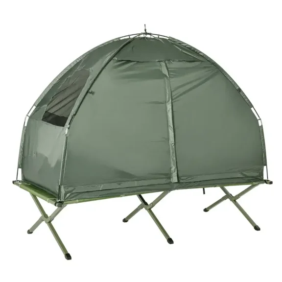 All-in-One Folding Camping Cot with Tent and Sleeping Bag