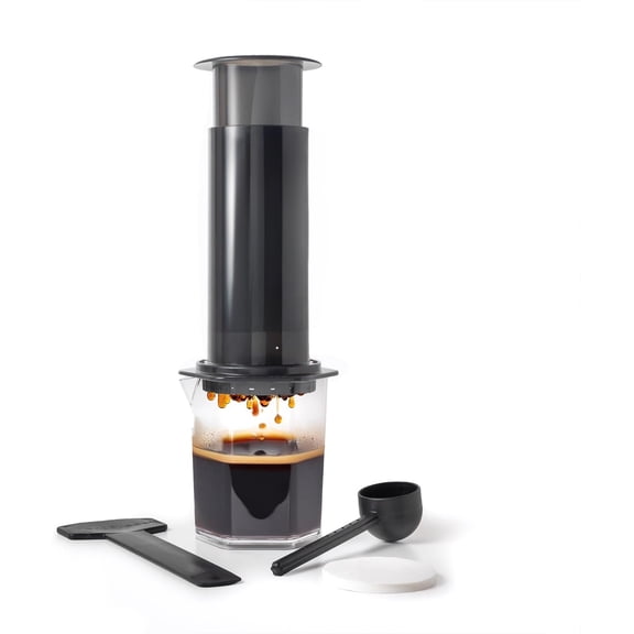All-in-One French Press, Pour-Over & Espresso Style Manual Brewer – Original Coffee Press, 2 Min Brew for Less Bitterness, More Flavor, Small Portable Coffee Maker for Travel & Camping