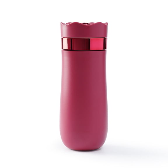 All-in-One French Press Travel Coffee Mug, 12oz Insulated Stainless Steel Coffee Maker and Tumbler for Hot & Cold Brew, Portable & Leak-Proof for Commuting, Camping, and Office