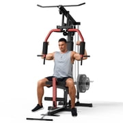 All-in-One Full Body Home Gym   Multifunctional Compact Exercise Station with 400 lbs Weight Capacity