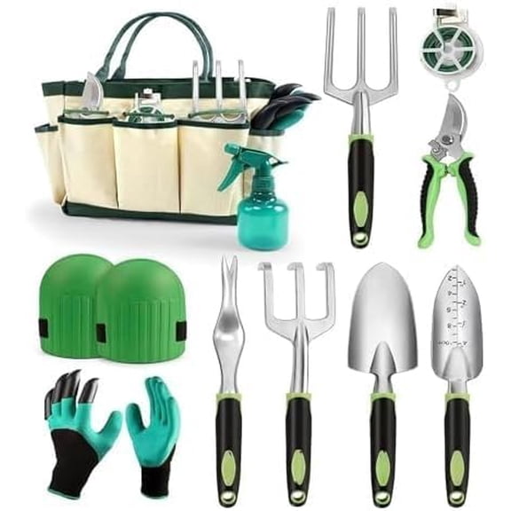 All-in-One Gardening Tool Kit - Perfect for Digging, Pruning, Weeding & Planting, Great Gift for Women & Hobbyists