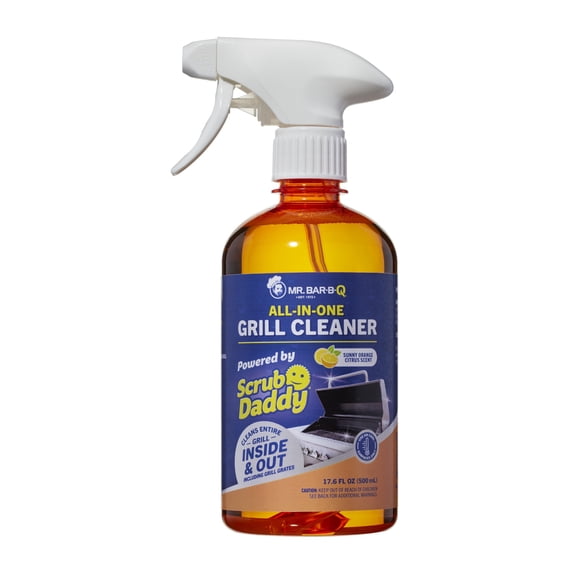 Mr. Bar-B-Q All-In-One Grill Cleaner, Powered by Scrub Daddy, 17.6 FL OZ