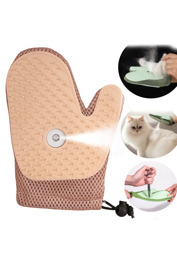 All-in-One Grooming Mist Glove for Pets, Upgraded Thickened Strong Pet Spray Gloves, Electrostatic Gloves for Pet Grooming, Reusable Quick De-Shedding Gloves for Couch, Clothing
