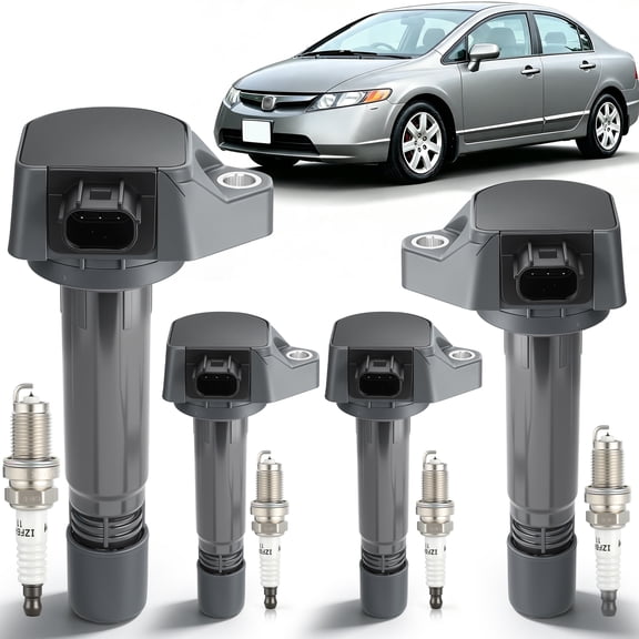 All-in-One Ignition Service Kit UF582 Coils & Spark Plugs for 2006-2011 Honda Civic 1.8L L4