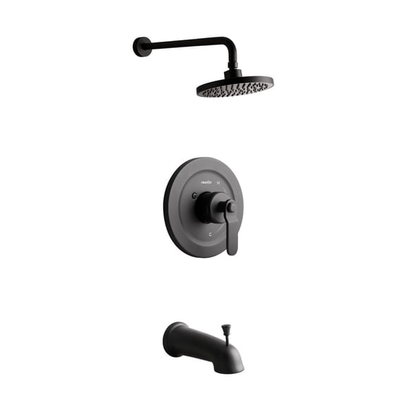 NEWATER All-in-One Kit with Rough in-Valve,Matte Black