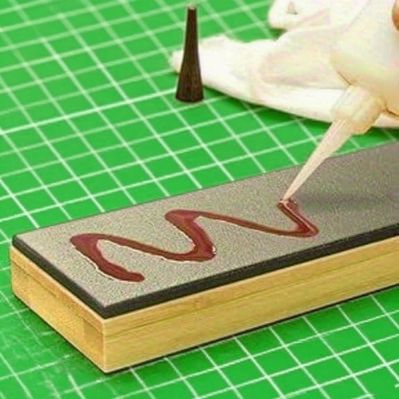 All-in-One Leather Stropping Kit: Cowhide Strop, Polishing Compound & Wood Base for Sharpening and Honing Knives & Razors