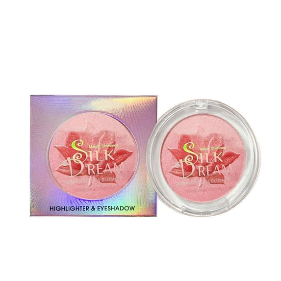 All-in-One Makeup Palette, Highlighter Blush and Eyeshadow Compact, Pigmented Face Color Palette for Cheek and Eye Makeup Application