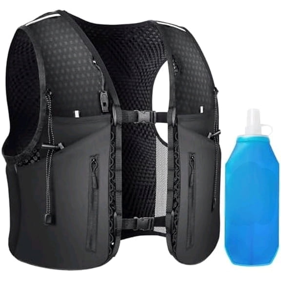 All-in-One Multi Sport Trail Running Vest including Water Bottle, Whistle, 11 Pockets & 6 Straps Ergonomic Lightweight Reflective Gear$$Sport & Recreation Other