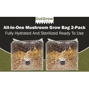 All in One Mushroom Grow Bag - Manure Based, 2 Pack