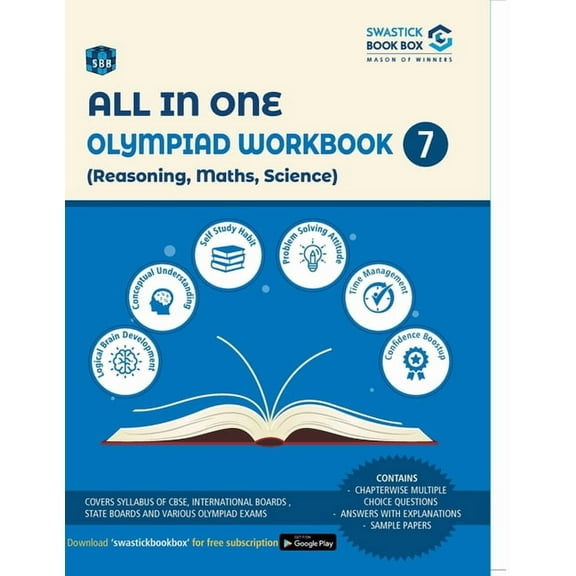 All in One Olympiad Workbook for Reasoning, Math, Science - Class 7, (Paperback)