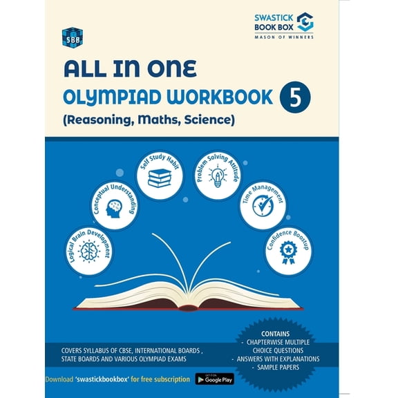 All in One Olympiad Workbook for Reasoning, Maths & Science - Class 5, (Paperback)